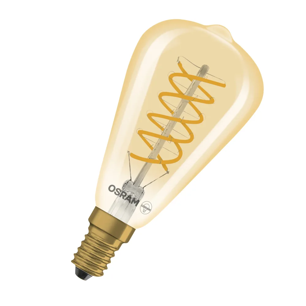 Osram SPIRAL EDISON DIM GULD LED-lampa E14 4,8 W, 360 lm - Bild 2
