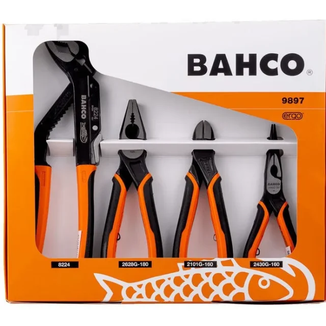 Bahco Tångsats 9897 Ergo 4 Delar