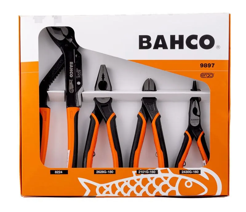 Bahco Tångsats 9897 Ergo 4 Delar