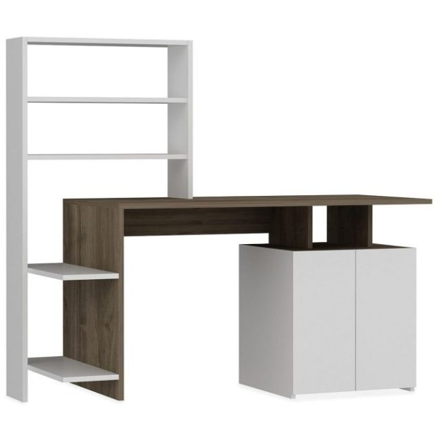Raymer Skrivbord 146 cm med Förvaring Hyllor + Skåp