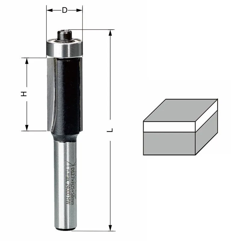 Delver Kantfräs 12.7×32×75 S=8