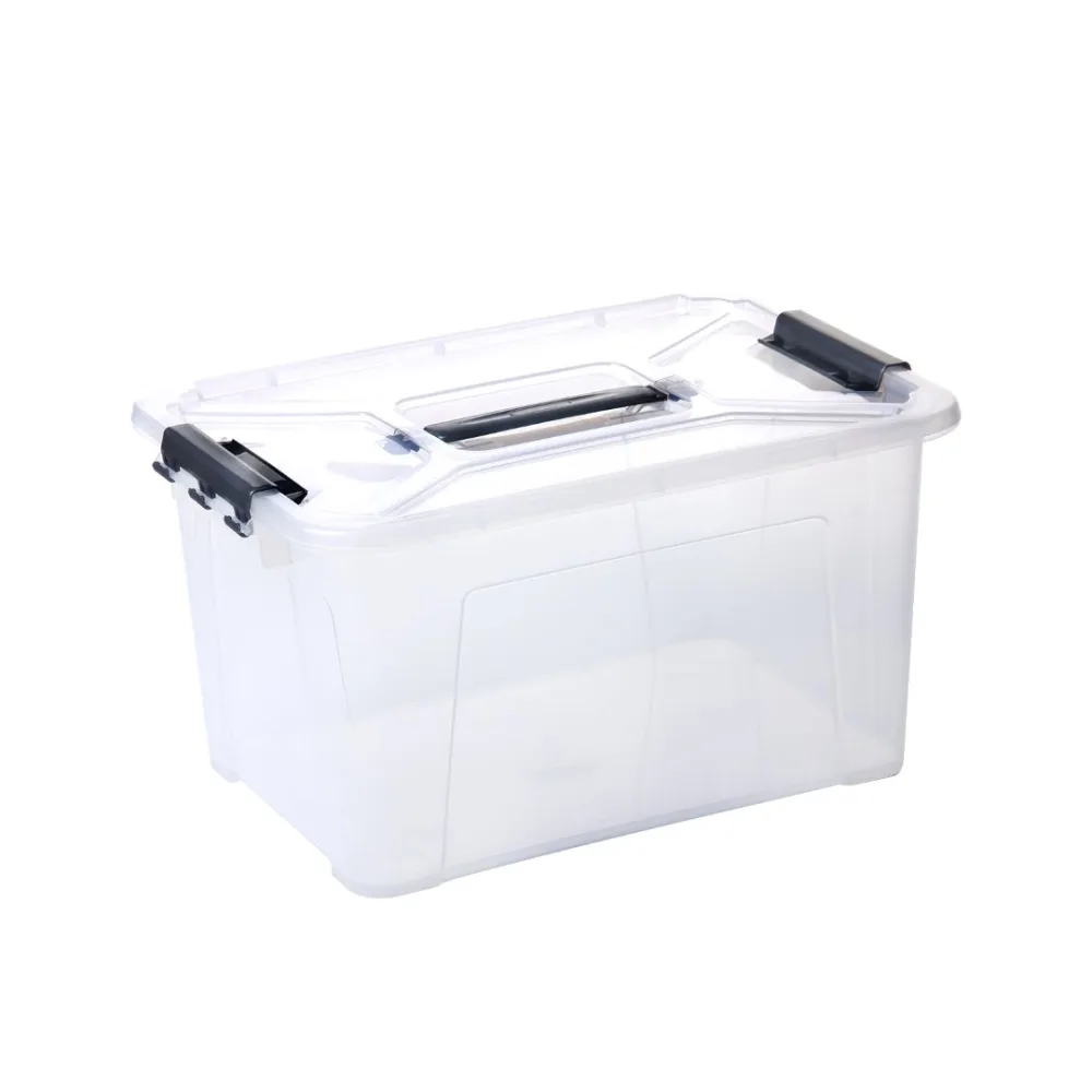 Förvaringslåda Inkl. Lock & Handtag Transparent, 9L - Bild 2