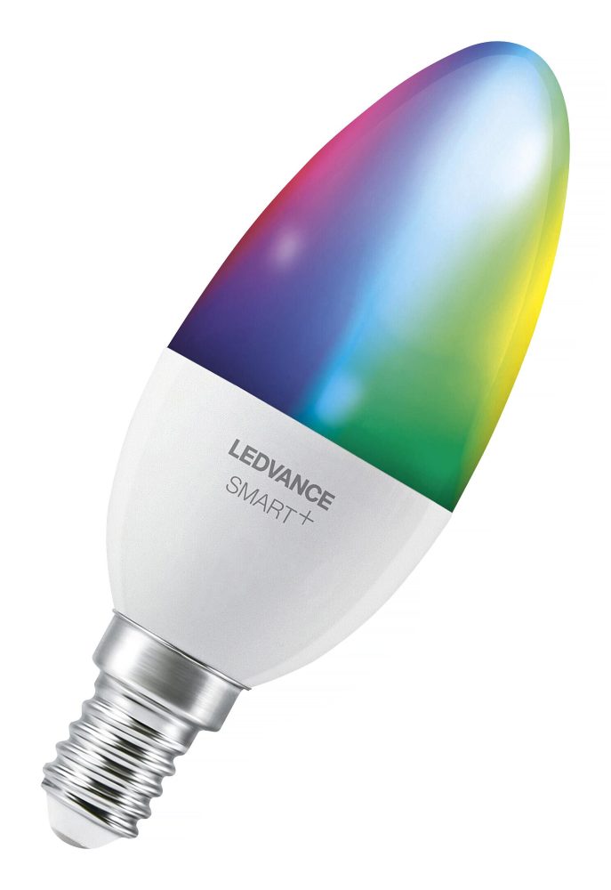 Kjøp LED-lampe smart Wi Fi, multifarge, dimbar, E14, 4,9 W