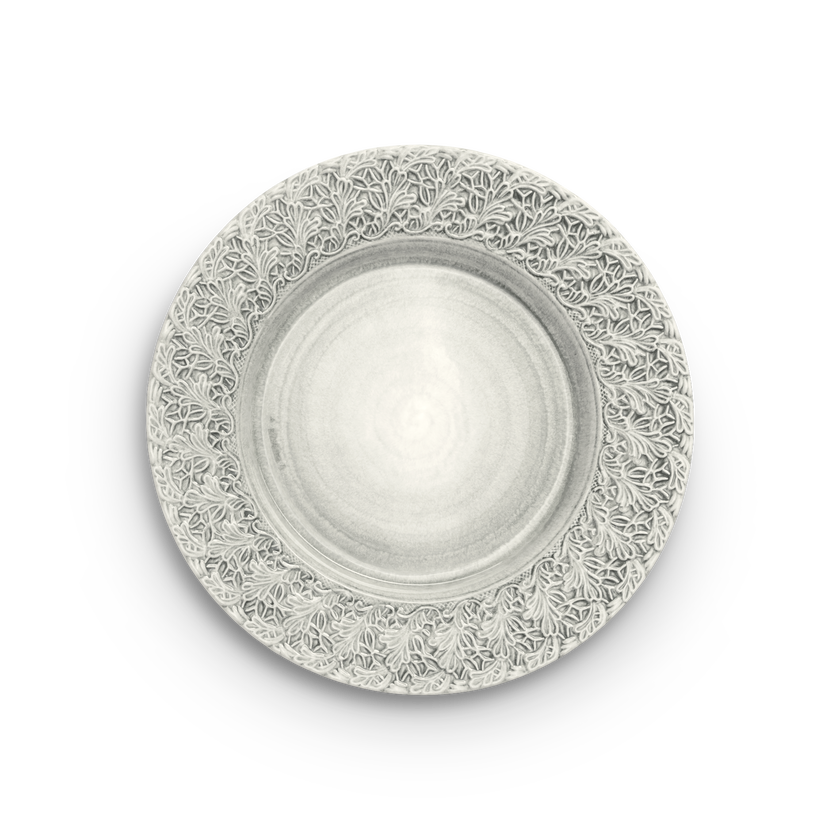 Lace Tallrik 32 cm Grå