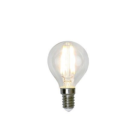 Ljuskälla LED filament Klot 3,2W dimbar E14, Klar