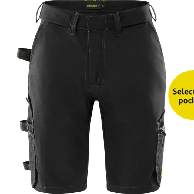 Fristads 2804 GHST Flex Arbetsshorts svart, dam 36