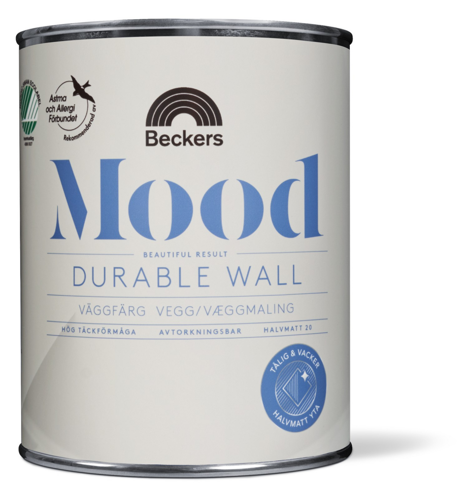 VÄGGFÄRG MOOD 20 DW BAS C 0,9L DURABLE WALL