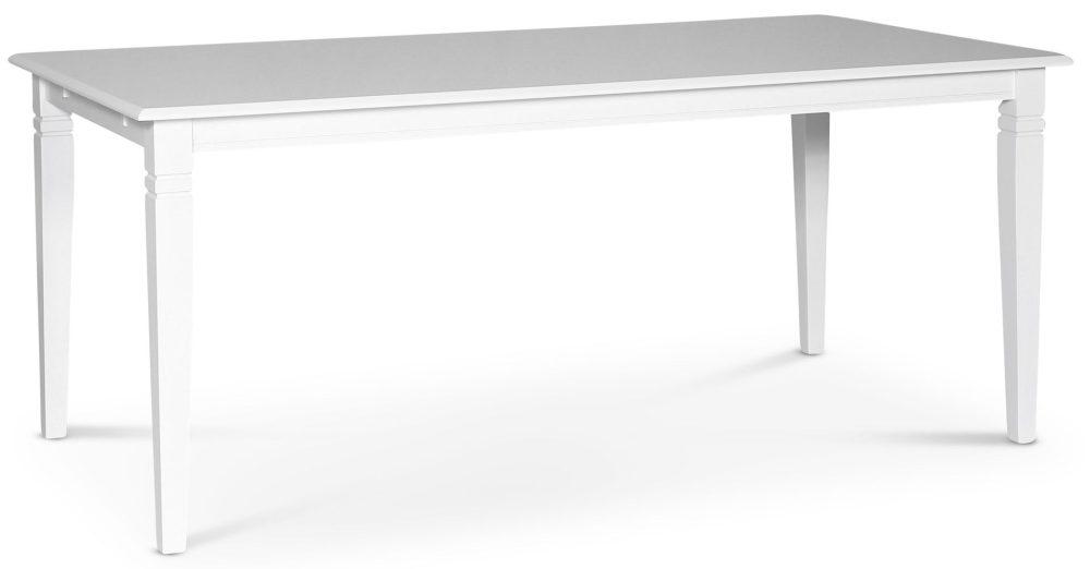 Sandhamn matgrupp; 180x95 cm bord med 6 st Fårö matstolar