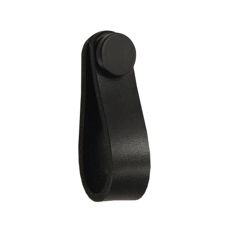 LÄDER HANDTAG CELLO WAVE SVART