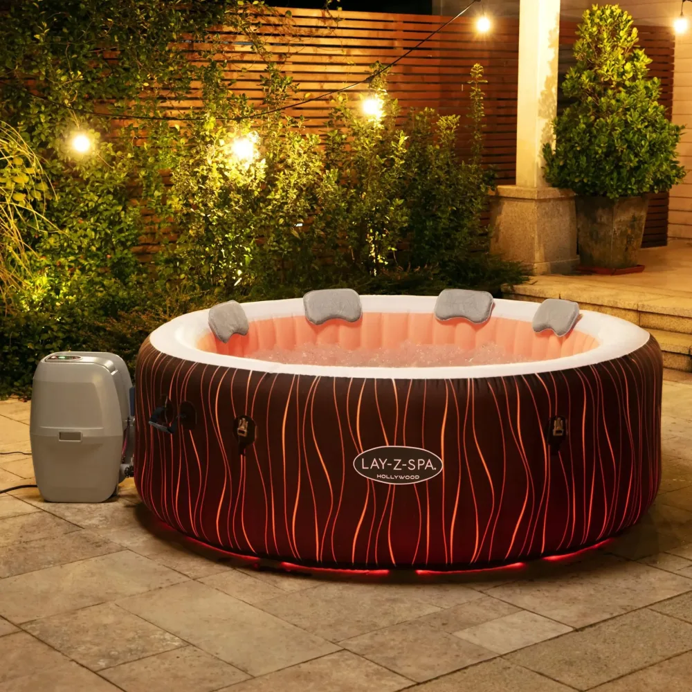 Lay-Z Spa Hollywood Airjet | Bestway uppblåsbart spabad 4-6 personer