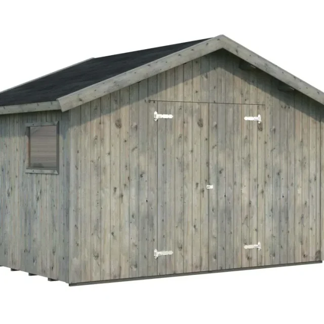 Palmako Nils Förråd 8,4 m²/inv. 8,2 m², grå impregnerad