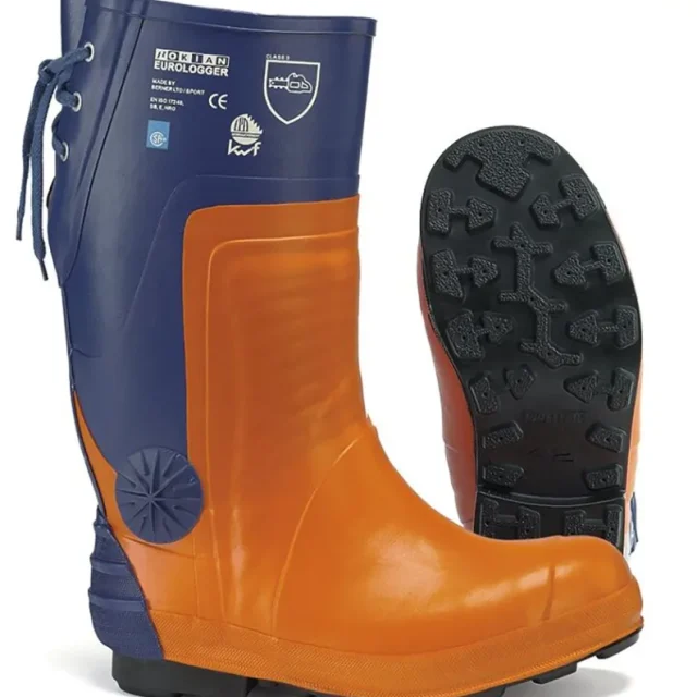 Nokian Euro Logger 3 Sågskyddsstövel orange/blå 45
