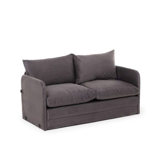 2-sits bäddsoffa Rubby (128 x 70 x 66 cm) Grå