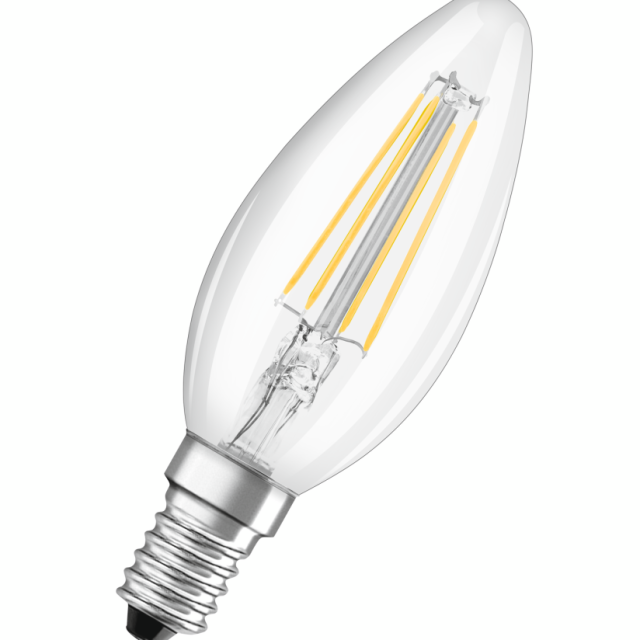 LED-LAMPA OSRAM KRON 40 E14 DIM KLAR 827 CL B