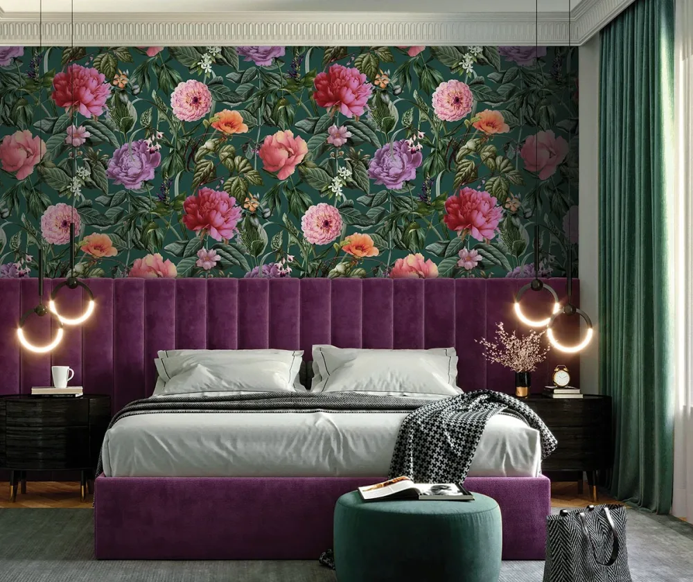 Holden Decor Utopia II 99429 Tapet Botanicus Aqua Turkos/multi