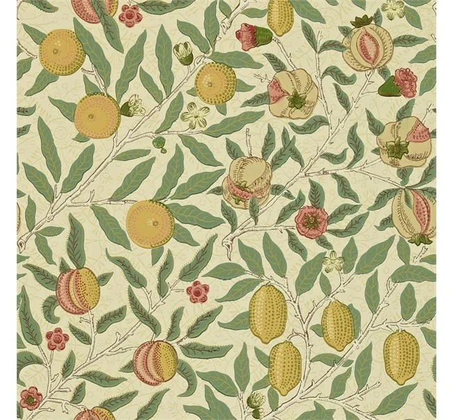 Morris & Co - Fruit Beige/Gold/Coral Morris 160th Anniversary