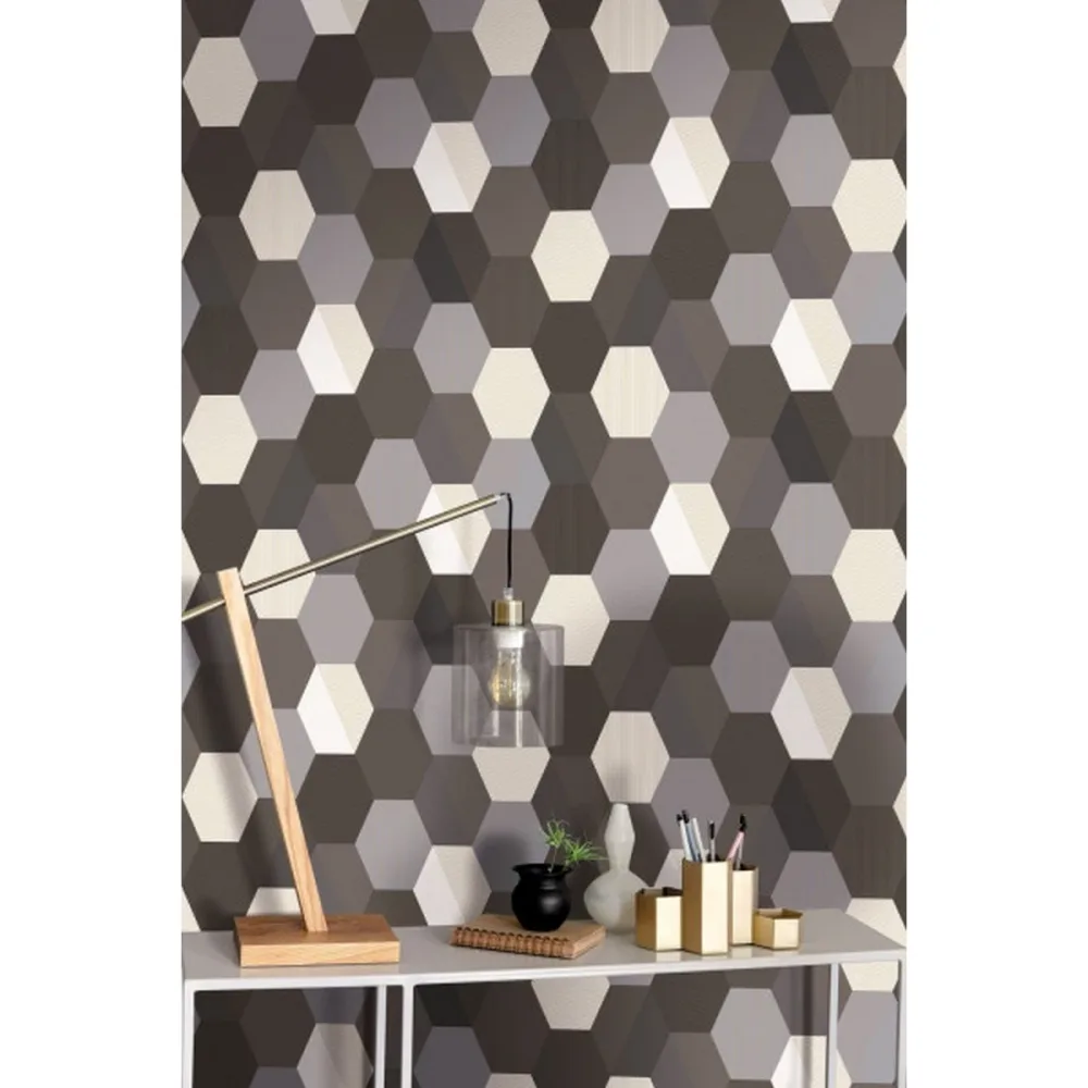 Moonlight Hexagone OR Noir Mlg100109023 Tapet | Stuvbutiken - Bild 3