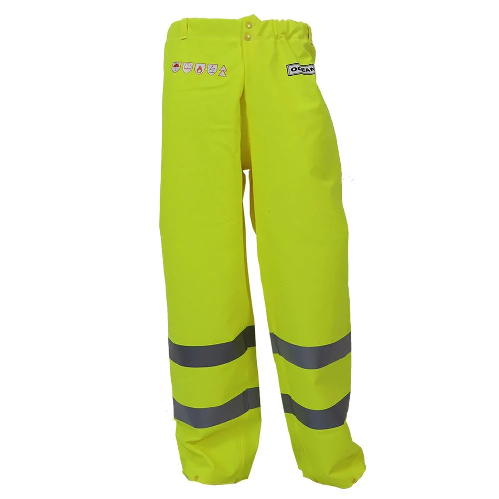 Ocean Abeko Coulomb Premium Regnbyxa flamvarsel, gul L