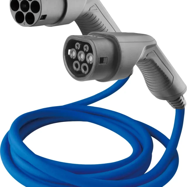 Gelia Amptec Laddkabel 3-fas, mode 3, typ 2 till typ 2, 32 A 5 meter