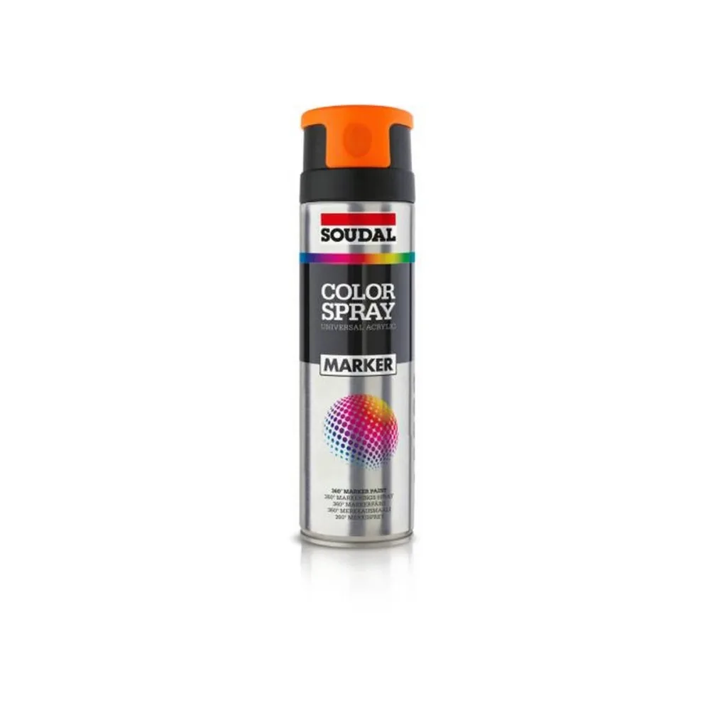 Markeringsfärg Color Spray Marker Fluo Orange, 500ml | Stuvbutiken - Bild 2