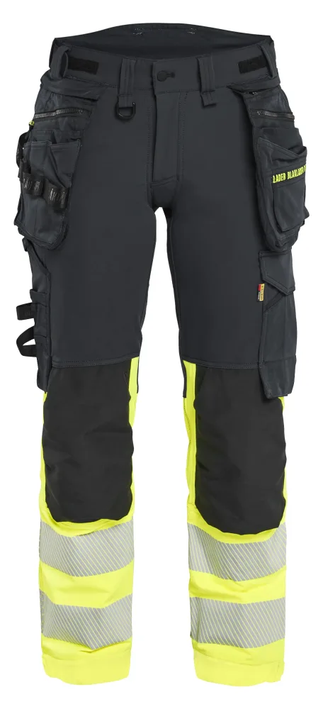 Blåkläder 702516489955D22 Arbetsbyxa varsel, svart/röd Svart/röd - Bild 2