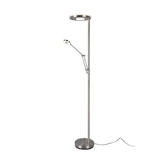 Golvlampa TRIO Barrie Borstad stål