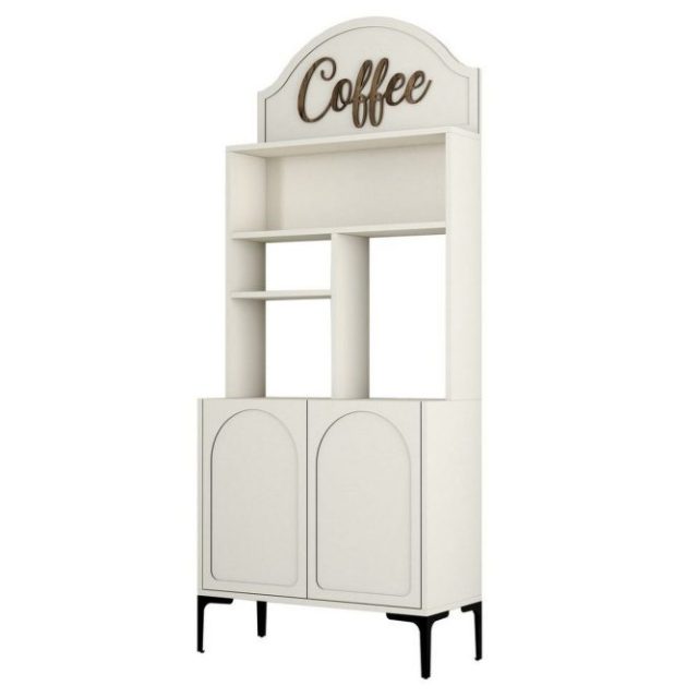 Kaffebarskåp Hazim Två Grädde / Svart