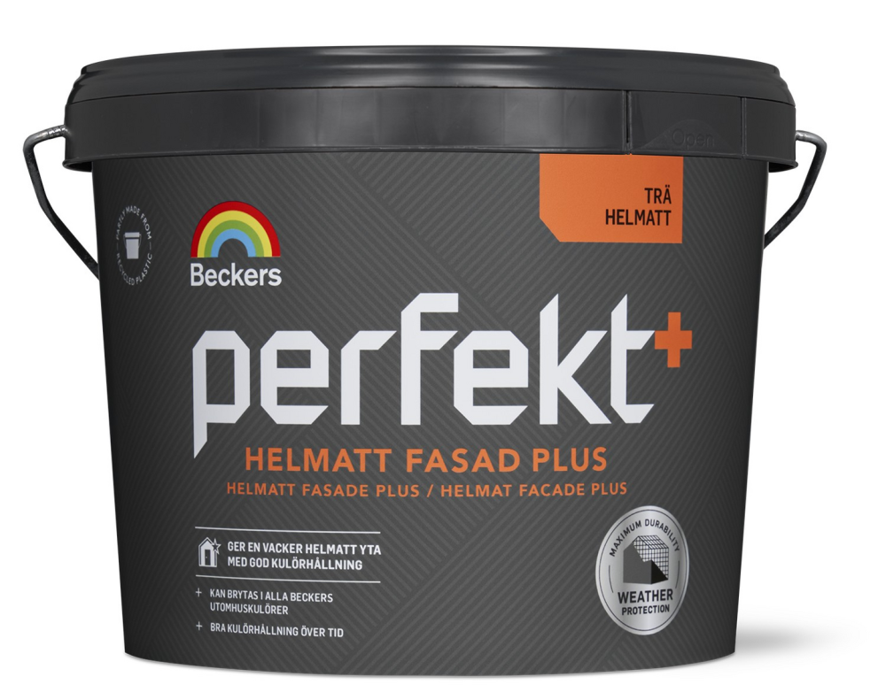 FASAD+ BECKERS HELMATT 205 BAS C 2,7L PERFEKT TRÄFASADFÄRG