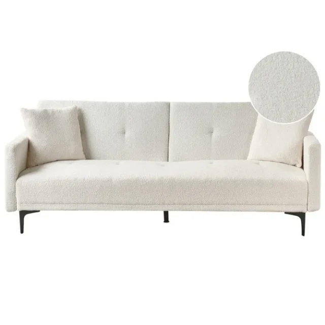Bäddsoffa Lucan Vit, Svart
