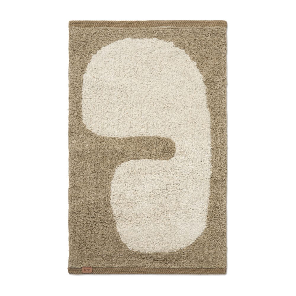 Lay badrumsmatta 50x70 cm, Dark taupe-off white