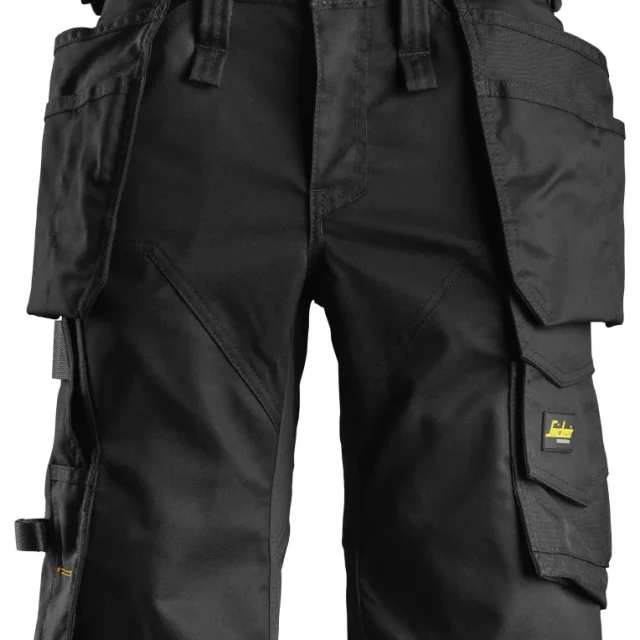 Snickers Workwear 6147 AllroundWork Shorts stretch, dam, vit/svart Vit/Svart