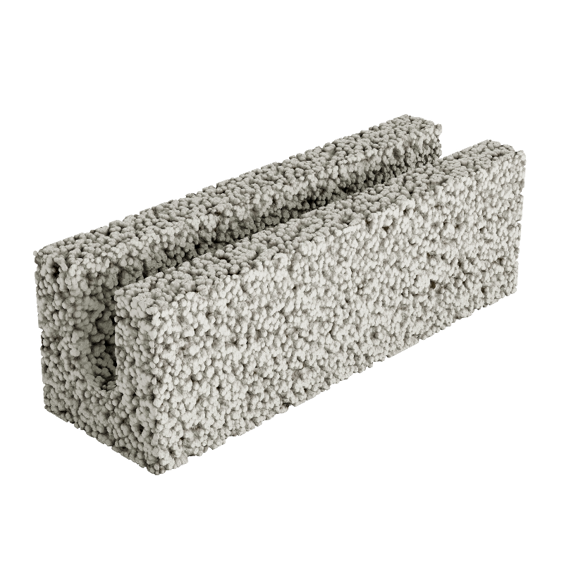 U BLOCK LECA 190X190X590MM
