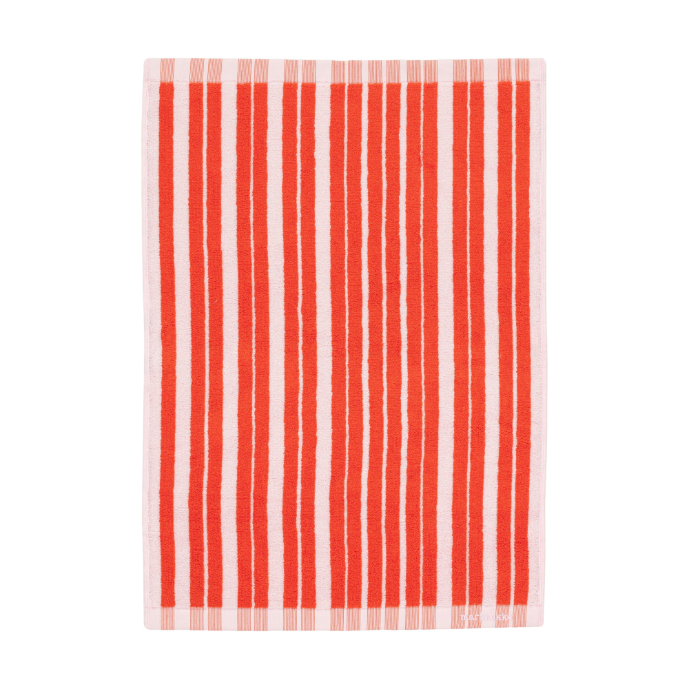 Raide handduk 50x70 cm, Red-light pink