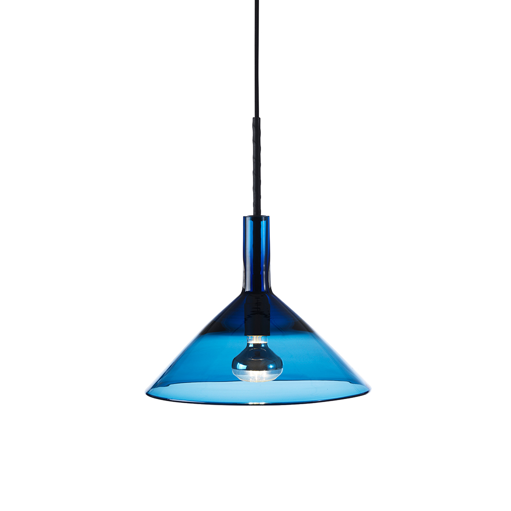 Tratten pendel, blå, led