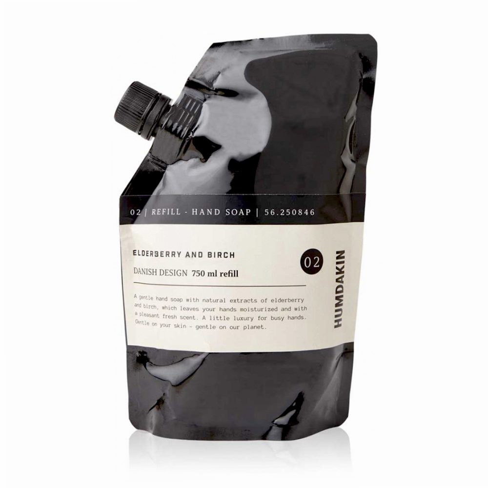 Humdakin handtvål refill 750 ml, Elderberry & birch