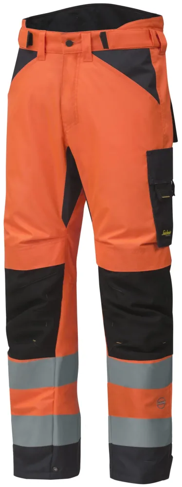 Snickers Workwear 6639 AllroundWork Vinterbyxa varsel, orange, kort storlek Varsel, Orange