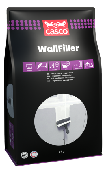 VÄGGSPACKEL WALLFILLER CASCO 3KG