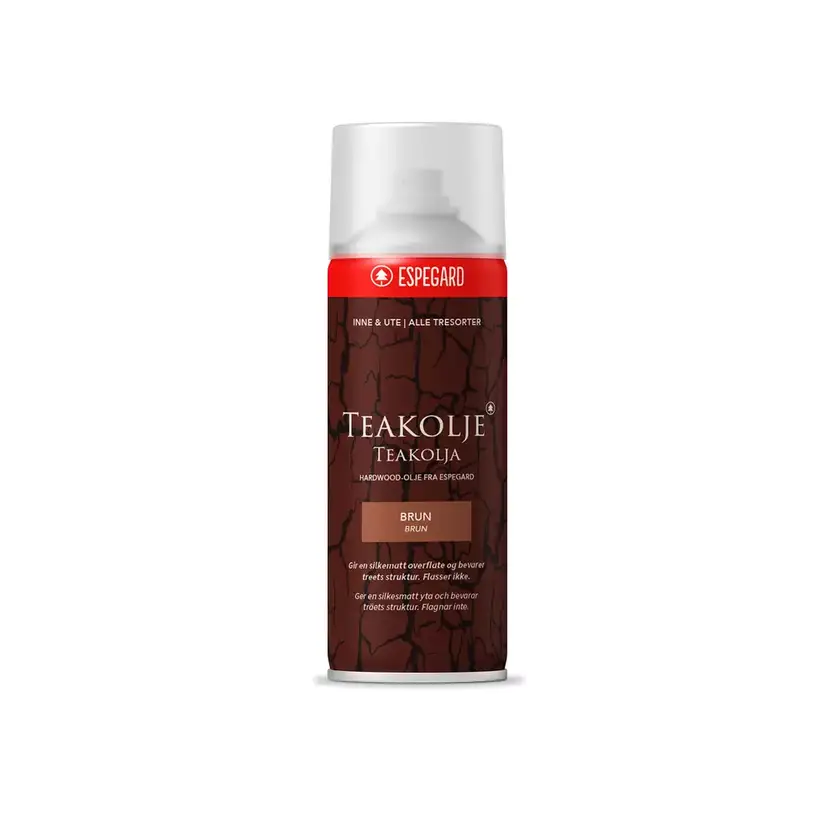 Teakolja brun spray 500ml
