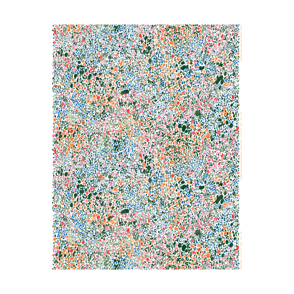 Rantaniitty vaxduk, White-multi