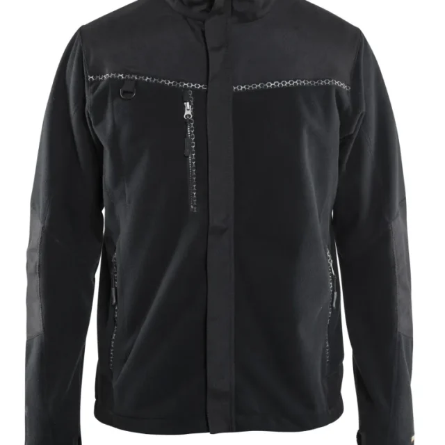 Blåkläder 4955-2524 Fleecejacka svart, vindtät 3XL