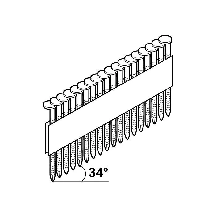 ESSVE M-Fusion Maskinspik 34°, runt huvud 2,8x60mm