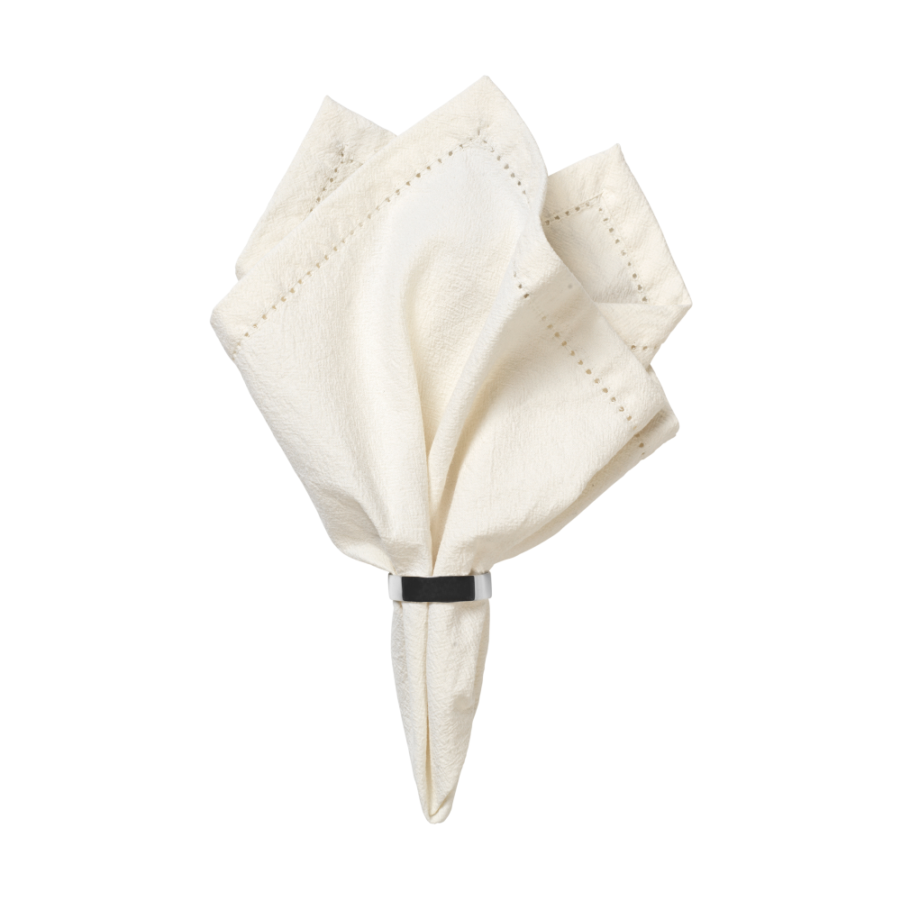 Elin tygservett 45x45 cm, Off white