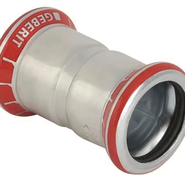 Geberit 1551004 Muff pressmuff, elförzinkad 18 x 18 mm