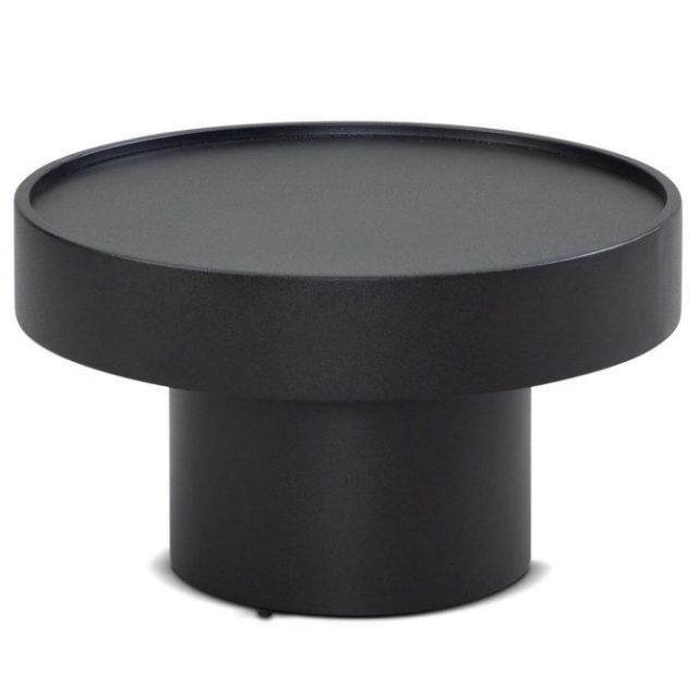 Soffbord Wohnling Rund 60 cm Svamputseende Metall Modern Look