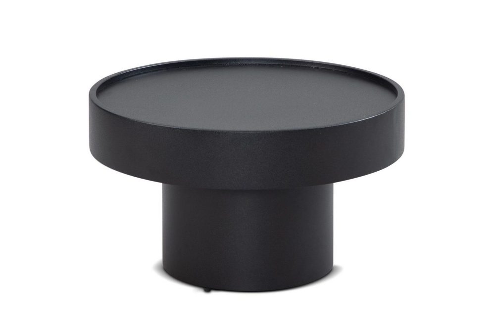 Soffbord Wohnling Rund 60 cm Svamputseende Metall Modern Look