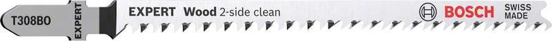 Bosch Expert ‘Wood 2-side clean’ T 308 BO sticksågblad, 5 st