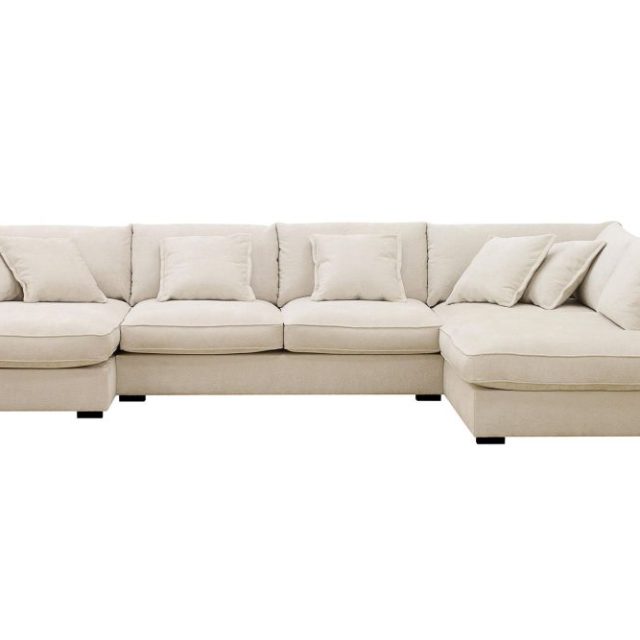 Rossita Lyx 5-sits Högervänd U-formad Extra djup Soffa med Divan och Schäslong i Chenille