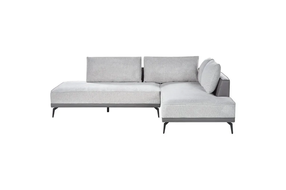 Modulsoffa Myken Grå/svart, Vänstervänd