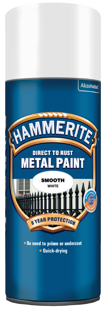 SLÄTLACK SPRAY VIT 400ML HAMMERITE