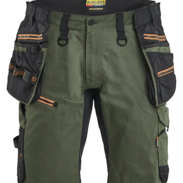 Blåkläder 197211494240C46 Shorts grön/rost Grön/rost